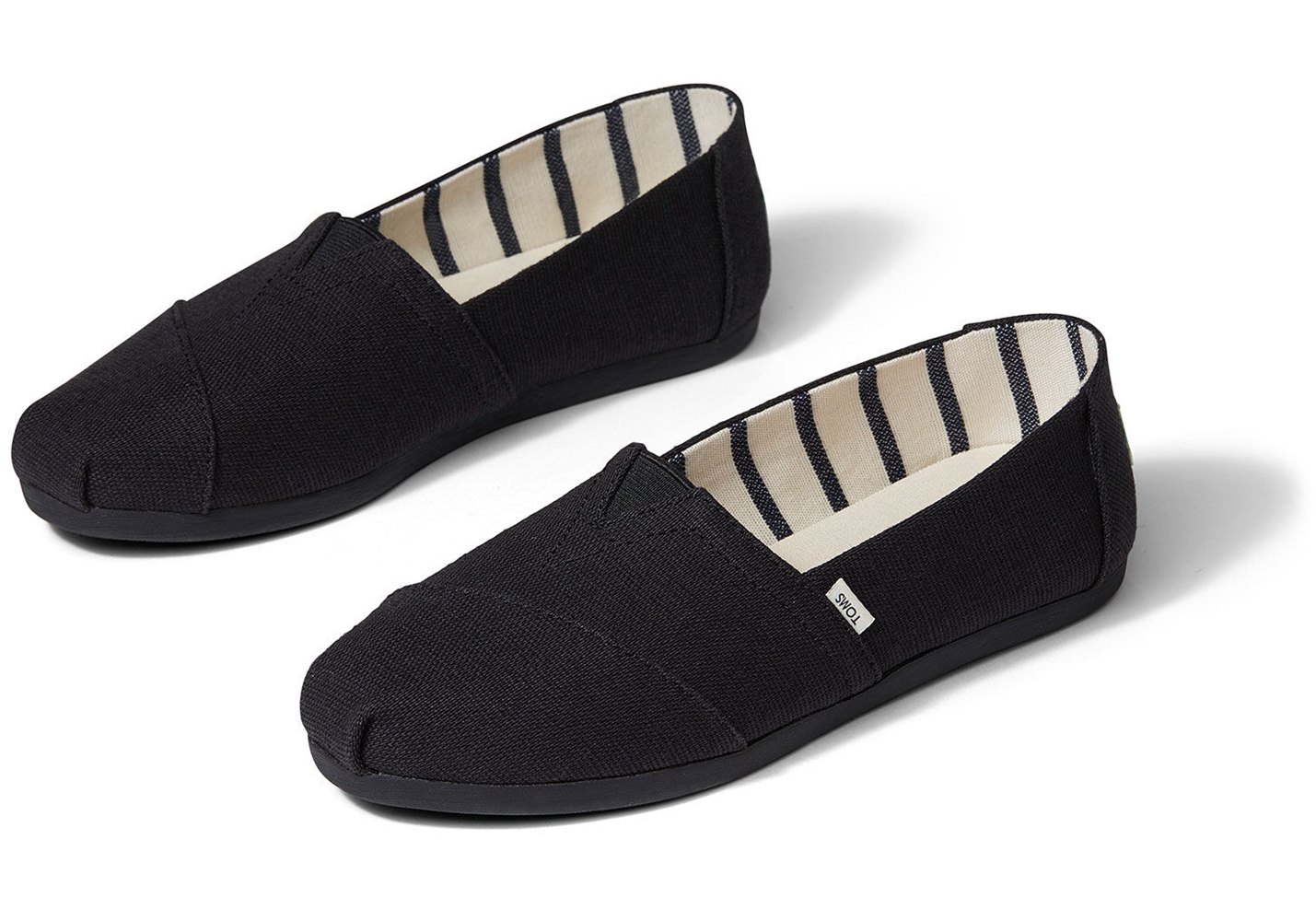 Toms Alpargata Heritage Canvas Espadrille Black - Womens - 95623-WVOG